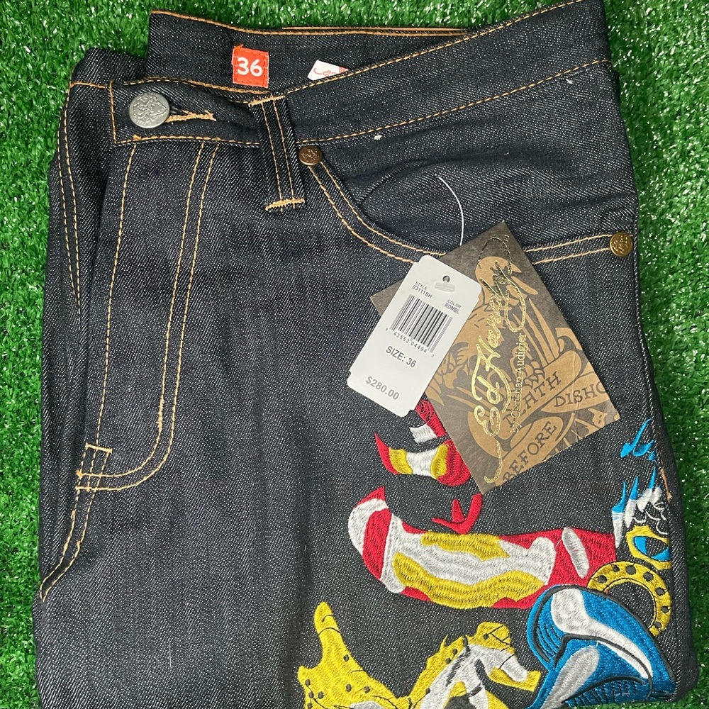 ED HARDY DENIM W/TAGS SZ 36x15